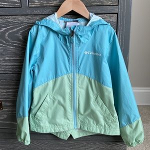 Girls Columbia rain jacket